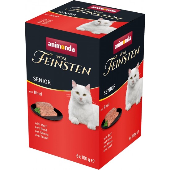 animonda From the Finest Senior Wet Food for Older Cats from 7 Years Old Various Varieties and Sizes animonda From the Finest Senior Wet Food for Older Cats from 7 Years Old Various Varieties and Sizes