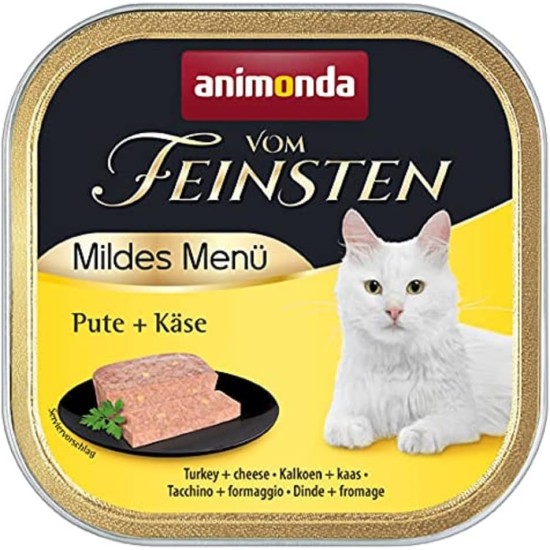 animonda Vom Feinsten Adult Cat Food, Wet Food for Adult Cats, Mild Menu, Mild Variety 32 x 100 g animonda Vom Feinsten Adult Cat Food, Wet Food for Adult Cats, Mild Menu, Mild Variety 32 x 100 g