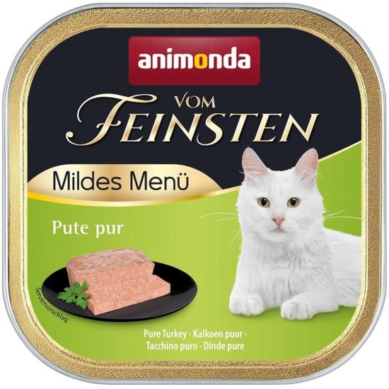 animonda Vom Feinsten Adult Cat Food, Wet Food for Adult Cats, Mild Menu, Mild Variety 32 x 100 g animonda Vom Feinsten Adult Cat Food, Wet Food for Adult Cats, Mild Menu, Mild Variety 32 x 100 g