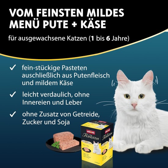 animonda Vom Feinsten Adult Cat Food, Wet Food for Adult Cats, Mild Menu, Mild Variety 32 x 100 g animonda Vom Feinsten Adult Cat Food, Wet Food for Adult Cats, Mild Menu, Mild Variety 32 x 100 g