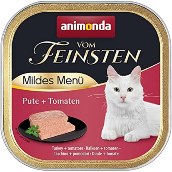 animonda Vom Feinsten Adult Cat Food, Wet Food for Adult Cats, Mild Menu, Mild Variety 32 x 100 g animonda Vom Feinsten Adult Cat Food, Wet Food for Adult Cats, Mild Menu, Mild Variety 32 x 100 g