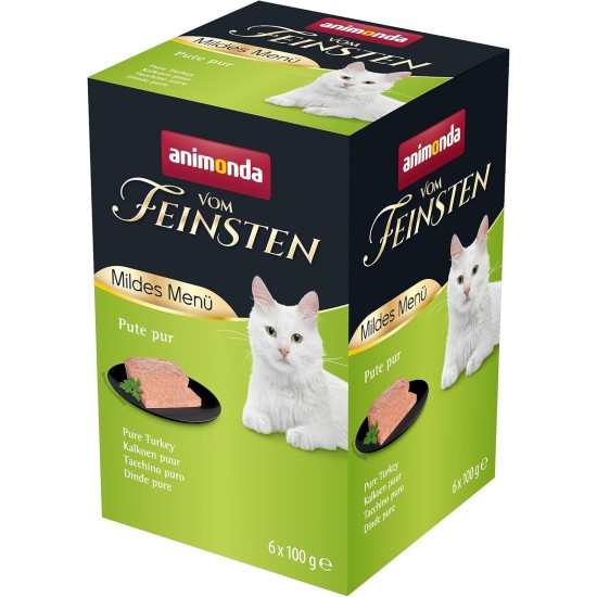 animonda Vom Feinsten Adult Cat Food, Wet Food for Adult Cats, Mild Menu, Mild Variety 32 x 100 g animonda Vom Feinsten Adult Cat Food, Wet Food for Adult Cats, Mild Menu, Mild Variety 32 x 100 g