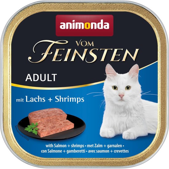 animonda Vom Feinsten Adult Fish & Meat Variety (32 x 100 g), Wet Food for Adult Cats, Cat Food without Grains and Sugar, Fine Piece Pies animonda Vom Feinsten Adult Fish & Meat Variety (32 x 100 g), Wet Food for Adult Cats, Cat Food without Grains and Sugar, Fine Piece Pies