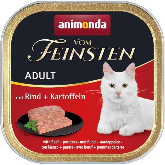 animonda Vom Feinsten Adult Fish & Meat Variety (32 x 100 g), Wet Food for Adult Cats, Cat Food without Grains and Sugar, Fine Piece Pies animonda Vom Feinsten Adult Fish & Meat Variety (32 x 100 g), Wet Food for Adult Cats, Cat Food without Grains and Sugar, Fine Piece Pies