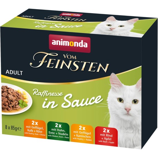animonda Vom Feinsten Kitten Sophistication in Sauce, Wet Kitten Food for Growing Kittens, Cat Food in Sauce without Grains and Sugar, Practical Portion Bags, Mixpack (24 x 85 g) animonda Vom Feinsten Kitten Sophistication in Sauce, Wet Kitten Food for Growing Kittens, Cat Food in Sauce without Grains and Sugar, Practical Portion Bags, Mixpack (24 x 85 g)