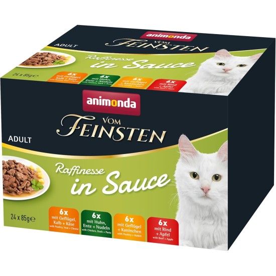animonda Vom Feinsten Kitten Sophistication in Sauce, Wet Kitten Food for Growing Kittens, Cat Food in Sauce without Grains and Sugar, Practical Portion Bags, Mixpack (24 x 85 g) animonda Vom Feinsten Kitten Sophistication in Sauce, Wet Kitten Food for Growing Kittens, Cat Food in Sauce without Grains and Sugar, Practical Portion Bags, Mixpack (24 x 85 g)