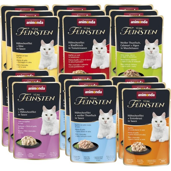 animonda vom Feinsten Cat Snack Cream (6 x 15 g), Delicious Cat Snack with Liver Sausage + Garden Vegetables in Practical Fresh Bags animonda vom Feinsten Cat Snack Cream (6 x 15 g), Delicious Cat Snack with Liver Sausage + Garden Vegetables in Practical Fresh Bags
