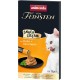 animonda vom Feinsten Cat Snack Cream (6 x 15 g), Delicious Cat Snack with Liver Sausage + Garden Vegetables in Practical Fresh Bags