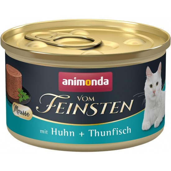 animonda vom Feinsten Mousse Cat Food Wet Beef + Duck (12 x 85 g), Grain-Free Cat Food Wet without Sugar, with Fresh, Meaty Ingredients animonda vom Feinsten Mousse Cat Food Wet Beef + Duck (12 x 85 g), Grain-Free Cat Food Wet without Sugar, with Fresh, Meaty Ingredients