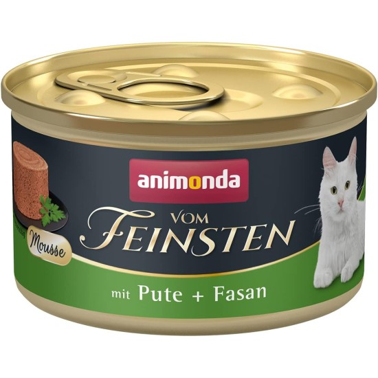 animonda vom Feinsten Mousse Wet Cat Food for Adult Cats, Sugar-Free, with Beef + Duck, 12 x 85 cm animonda vom Feinsten Mousse Wet Cat Food for Adult Cats, Sugar-Free, with Beef + Duck, 12 x 85 cm