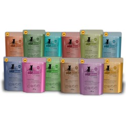 catz finefood Classic Collection Mix Pack Wet Cat Food - Delicatessen Wet Food for Your Cat without Grain and Sugar with High Meat Content, 24 x 85 g Bags catz finefood Classic Collection Mix Pack Wet Cat Food - Delicatessen Wet Food for Your Cat without Grain and Sugar with High Meat Content, 24 x 85 g Bags