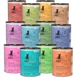 catz finefood Classic Collection Wet Cat Food, XXL Mix Pack, Gourmet Wet Food for Your Cat without Sugar and Grains, Gluten-Free, with High Meat Content, Made in Germany (12 x 400 g Cans) catz finefood Classic Collection Wet Cat Food, XXL Mix Pack, Gourmet Wet Food for Your Cat without Sugar and Grains, Gluten-Free, with High Meat Content, Made in Germany (12 x 400 g Cans)