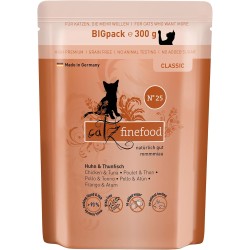 catz finefood Classic N° 25 Chicken & Tuna Delicatessen Cat Food Wet, Premium Wet Food for Cats without Grains and Sugar with High Meat Content (6 x 300 g Bags) catz finefood Classic N° 25 Chicken & Tuna Delicatessen Cat Food Wet, Premium Wet Food for Cats without Grains and Sugar with High Meat Content (6 x 300 g Bags)