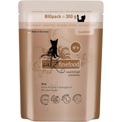 catz finefood Classic N° 9 Wild Feinkost Wet Cat Food, Premium Wet Food for Cats without Grain and Sugar with High Meat Content (6 x 300 g Bags) catz finefood Classic N° 9 Wild Feinkost Wet Cat Food, Premium Wet Food for Cats without Grain and Sugar with High Meat Content (6 x 300 g Bags)