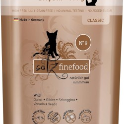 catz finefood Classic N° 9 Wild Feinkost Wet Cat Food, Premium Wet Food for Cats without Grain and Sugar with High Meat Content (6 x 300 g Bags) catz finefood Classic N° 9 Wild Feinkost Wet Cat Food, Premium Wet Food for Cats without Grain and Sugar with High Meat Content (6 x 300 g Bags)