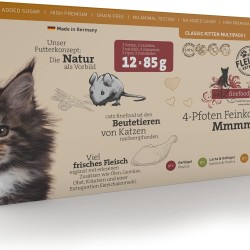 catz finefood Kitten Multipack I Wet Cat Food - Delicatessen Kitten Wet Food for Young Cats without Grain and Sugar with High Meat Content (12 x 85 g Bags) catz finefood Kitten Multipack I Wet Cat Food - Delicatessen Kitten Wet Food for Young Cats without Grain and Sugar with High Meat Content (12 x 85 g Bags)
