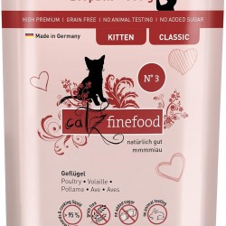 catz finefood Kitten N° 3 Poultry Cat Food Wet - Delicatessen Kitten Wet Food for Young Cats (6 x 300 g Bags) catz finefood Kitten N° 3 Poultry Cat Food Wet - Delicatessen Kitten Wet Food for Young Cats (6 x 300 g Bags)