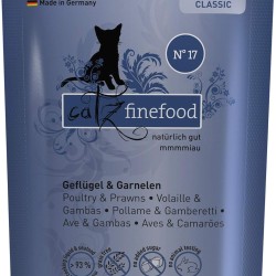 catz finefood N° 17 Poultry & Shrimp Delicatessen Wet Cat Food Refined with Carrot & Cranberry, 16 x 85 g Bags catz finefood N° 17 Poultry & Shrimp Delicatessen Wet Cat Food Refined with Carrot & Cranberry, 16 x 85 g Bags