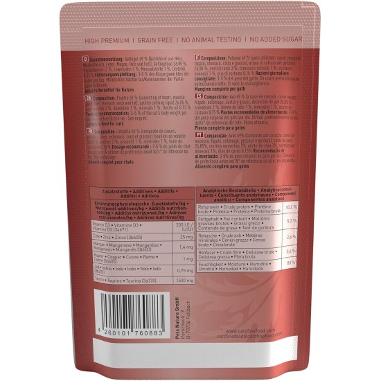 catz finefood N° 3 Poultry Delicatessen Cat Food Wet, Premium Wet Food for Cats without Grain and Sugar with High Meat Content (24 x 85 g Bags) catz finefood N° 3 Poultry Delicatessen Cat Food Wet, Premium Wet Food for Cats without Grain and Sugar with High Meat Content (24 x 85 g Bags)