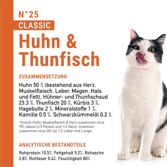 catz finefood N° 3 Poultry Delicatessen Wet Cat Food, Refined with Cranberries and Dandelions, 8 x 85 g Bags catz finefood N° 3 Poultry Delicatessen Wet Cat Food, Refined with Cranberries and Dandelions, 8 x 85 g Bags