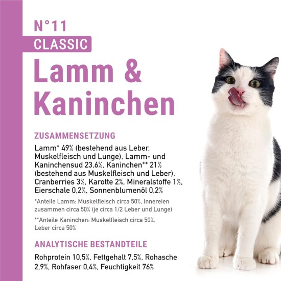 catz finefood N° 3 Poultry Delicatessen Wet Cat Food, Refined with Cranberries and Dandelions, 8 x 85 g Bags catz finefood N° 3 Poultry Delicatessen Wet Cat Food, Refined with Cranberries and Dandelions, 8 x 85 g Bags