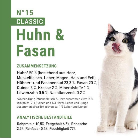 catz finefood N° 3 Poultry Delicatessen Wet Cat Food, Refined with Cranberries and Dandelions, 8 x 85 g Bags catz finefood N° 3 Poultry Delicatessen Wet Cat Food, Refined with Cranberries and Dandelions, 8 x 85 g Bags