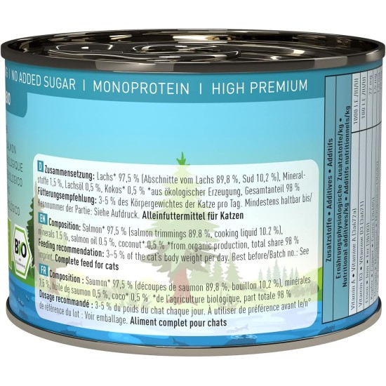 catz finefood Organic Cat Food Mix Package - 6 x 85 g - Wet Food for Cats - N° 513, 511, 509, 507, 505 & 503 Without Cereals & Added Sugar (0.51 kg) catz finefood Organic Cat Food Mix Package - 6 x 85 g - Wet Food for Cats - N° 513, 511, 509, 507, 505 & 503 Without Cereals & Added Sugar (0.51 kg)