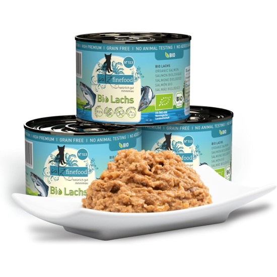 catz finefood Organic Cat Food Mix Package - 6 x 85 g - Wet Food for Cats - N° 513, 511, 509, 507, 505 & 503 Without Cereals & Added Sugar (0.51 kg) catz finefood Organic Cat Food Mix Package - 6 x 85 g - Wet Food for Cats - N° 513, 511, 509, 507, 505 & 503 Without Cereals & Added Sugar (0.51 kg)