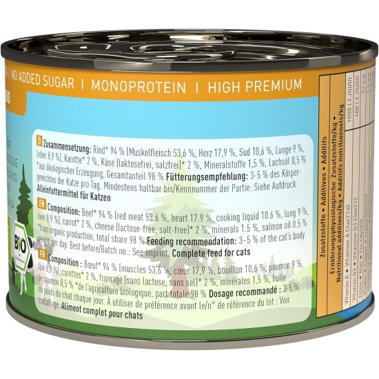 catz finefood Organic Cat Food Mix Package - 6 x 85 g - Wet Food for Cats - N° 513, 511, 509, 507, 505 & 503 Without Cereals & Added Sugar (0.51 kg) catz finefood Organic Cat Food Mix Package - 6 x 85 g - Wet Food for Cats - N° 513, 511, 509, 507, 505 & 503 Without Cereals & Added Sugar (0.51 kg)