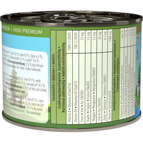 catz finefood Organic Cat Food Mix Package - 6 x 85 g - Wet Food for Cats - N° 513, 511, 509, 507, 505 & 503 Without Cereals & Added Sugar (0.51 kg) catz finefood Organic Cat Food Mix Package - 6 x 85 g - Wet Food for Cats - N° 513, 511, 509, 507, 505 & 503 Without Cereals & Added Sugar (0.51 kg)
