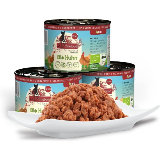 catz finefood Organic Cat Food Mix Package - 6 x 85 g - Wet Food for Cats - N° 513, 511, 509, 507, 505 & 503 Without Cereals & Added Sugar (0.51 kg) catz finefood Organic Cat Food Mix Package - 6 x 85 g - Wet Food for Cats - N° 513, 511, 509, 507, 505 & 503 Without Cereals & Added Sugar (0.51 kg)