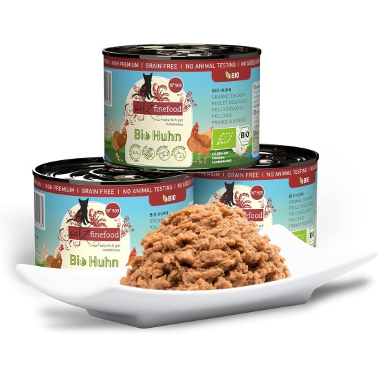 catz finefood Organic Cat Food Mix Package - 6 x 85 g - Wet Food for Cats - N° 513, 511, 509, 507, 505 & 503 Without Cereals & Added Sugar (0.51 kg) catz finefood Organic Cat Food Mix Package - 6 x 85 g - Wet Food for Cats - N° 513, 511, 509, 507, 505 & 503 Without Cereals & Added Sugar (0.51 kg)