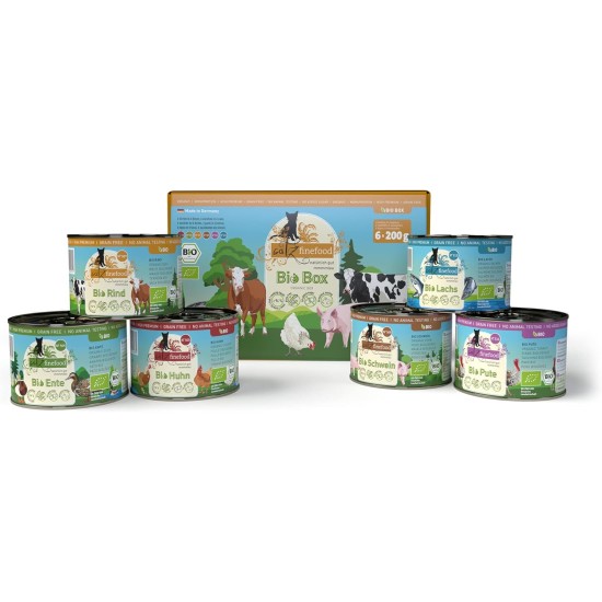 catz finefood Organic Cat Food Mix Package - 6 x 85 g - Wet Food for Cats - N° 513, 511, 509, 507, 505 & 503 Without Cereals & Added Sugar (0.51 kg) catz finefood Organic Cat Food Mix Package - 6 x 85 g - Wet Food for Cats - N° 513, 511, 509, 507, 505 & 503 Without Cereals & Added Sugar (0.51 kg)