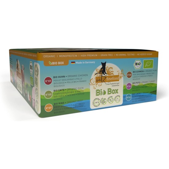 catz finefood Organic Cat Food Mix Package - 6 x 85 g - Wet Food for Cats - N° 513, 511, 509, 507, 505 & 503 Without Cereals & Added Sugar (0.51 kg) catz finefood Organic Cat Food Mix Package - 6 x 85 g - Wet Food for Cats - N° 513, 511, 509, 507, 505 & 503 Without Cereals & Added Sugar (0.51 kg)