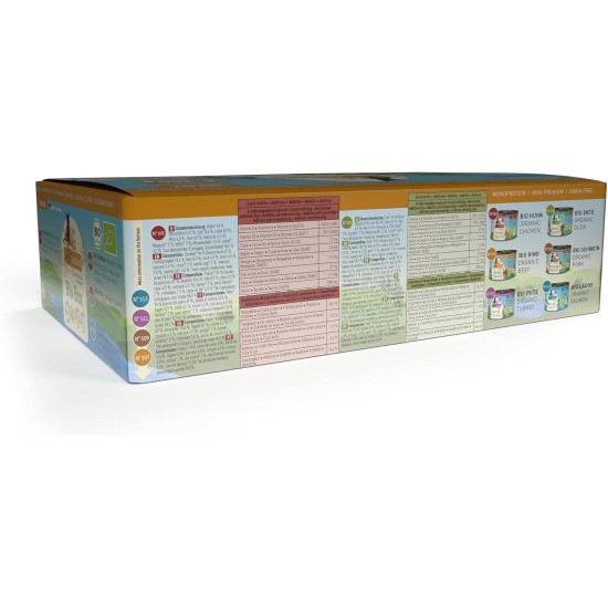 catz finefood Organic Cat Food Mix Package - 6 x 85 g - Wet Food for Cats - N° 513, 511, 509, 507, 505 & 503 Without Cereals & Added Sugar (0.51 kg) catz finefood Organic Cat Food Mix Package - 6 x 85 g - Wet Food for Cats - N° 513, 511, 509, 507, 505 & 503 Without Cereals & Added Sugar (0.51 kg)