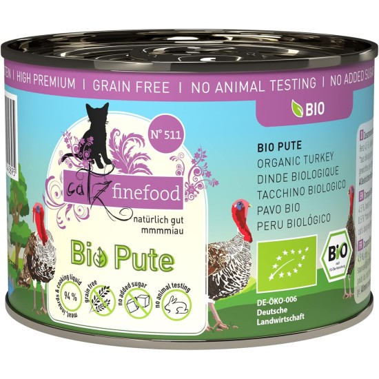 catz finefood Organic Cat Food Mix Package - 6 x 85 g - Wet Food for Cats - N° 513, 511, 509, 507, 505 & 503 Without Cereals & Added Sugar (0.51 kg) catz finefood Organic Cat Food Mix Package - 6 x 85 g - Wet Food for Cats - N° 513, 511, 509, 507, 505 & 503 Without Cereals & Added Sugar (0.51 kg)