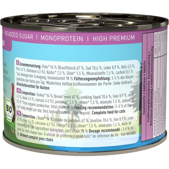 catz finefood Organic Cat Food Mix Package - 6 x 85 g - Wet Food for Cats - N° 513, 511, 509, 507, 505 & 503 Without Cereals & Added Sugar (0.51 kg) catz finefood Organic Cat Food Mix Package - 6 x 85 g - Wet Food for Cats - N° 513, 511, 509, 507, 505 & 503 Without Cereals & Added Sugar (0.51 kg)