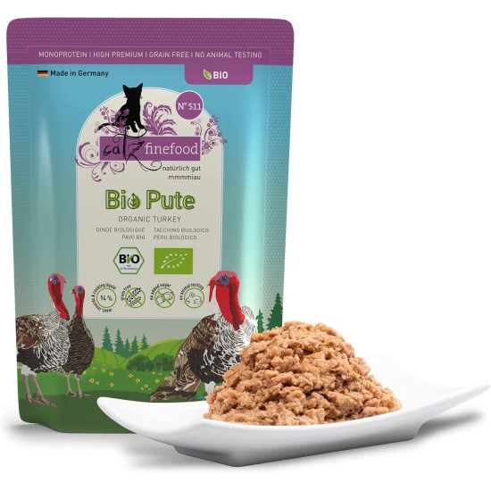 catz finefood Organic Cat Food Mix Package - 6 x 85 g - Wet Food for Cats - N° 513, 511, 509, 507, 505 & 503 Without Cereals & Added Sugar (0.51 kg) catz finefood Organic Cat Food Mix Package - 6 x 85 g - Wet Food for Cats - N° 513, 511, 509, 507, 505 & 503 Without Cereals & Added Sugar (0.51 kg)