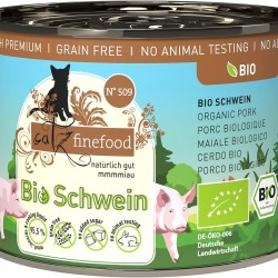 catz finefood Organic Cat Food Pig - N° 509 - Wet Food for Cats - 6 x 200 g - No Grains & Added Sugar (1.2 kg) catz finefood Organic Cat Food Pig - N° 509 - Wet Food for Cats - 6 x 200 g - No Grains & Added Sugar (1.2 kg)