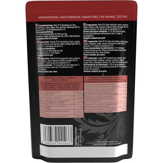 catz finefood Purrrr Monoprotein Wet Cat Food, Kangaroo, Chicken, Salmon, Lamb, Sheep and Pork, 6 Cans Variety Pure or Multipack, 190 g - 200 g catz finefood Purrrr Monoprotein Wet Cat Food, Kangaroo, Chicken, Salmon, Lamb, Sheep and Pork, 6 Cans Variety Pure or Multipack, 190 g - 200 g