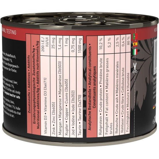 catz finefood Purrrr Monoprotein Wet Cat Food, Kangaroo, Chicken, Salmon, Lamb, Sheep and Pork, 6 Cans Variety Pure or Multipack, 190 g - 200 g catz finefood Purrrr Monoprotein Wet Cat Food, Kangaroo, Chicken, Salmon, Lamb, Sheep and Pork, 6 Cans Variety Pure or Multipack, 190 g - 200 g