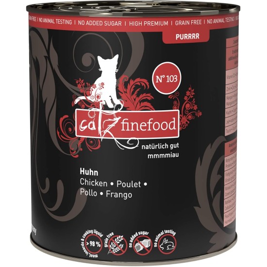 catz finefood Purrrr Monoprotein Wet Cat Food, Kangaroo, Chicken, Salmon, Lamb, Sheep and Pork, 6 Cans Variety Pure or Multipack, 190 g - 200 g catz finefood Purrrr Monoprotein Wet Cat Food, Kangaroo, Chicken, Salmon, Lamb, Sheep and Pork, 6 Cans Variety Pure or Multipack, 190 g - 200 g