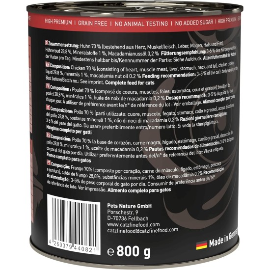 catz finefood Purrrr Monoprotein Wet Cat Food, Kangaroo, Chicken, Salmon, Lamb, Sheep and Pork, 6 Cans Variety Pure or Multipack, 190 g - 200 g catz finefood Purrrr Monoprotein Wet Cat Food, Kangaroo, Chicken, Salmon, Lamb, Sheep and Pork, 6 Cans Variety Pure or Multipack, 190 g - 200 g