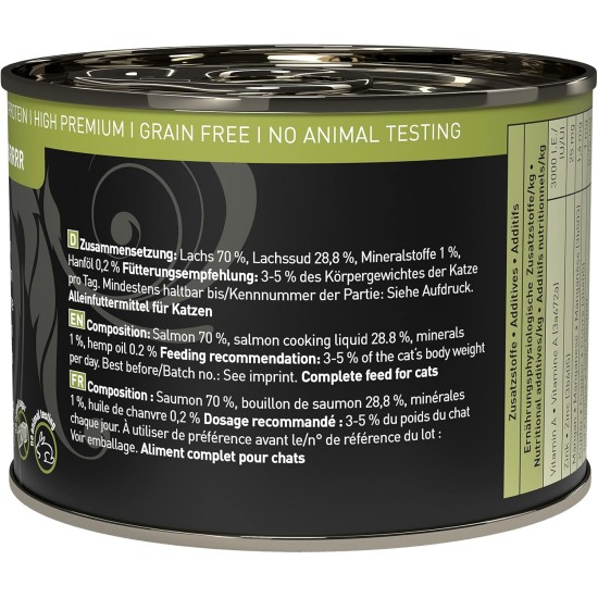catz finefood Purrrr Monoprotein Wet Cat Food, Kangaroo, Chicken, Salmon, Lamb, Sheep and Pork, 6 Cans Variety Pure or Multipack, 190 g - 200 g catz finefood Purrrr Monoprotein Wet Cat Food, Kangaroo, Chicken, Salmon, Lamb, Sheep and Pork, 6 Cans Variety Pure or Multipack, 190 g - 200 g