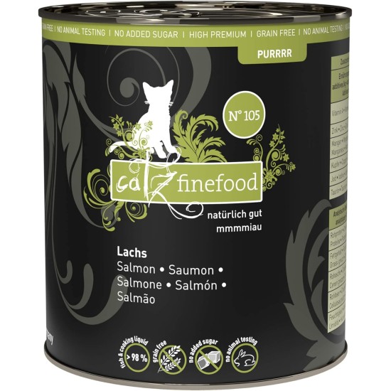 catz finefood Purrrr Monoprotein Wet Cat Food, Kangaroo, Chicken, Salmon, Lamb, Sheep and Pork, 6 Cans Variety Pure or Multipack, 190 g - 200 g catz finefood Purrrr Monoprotein Wet Cat Food, Kangaroo, Chicken, Salmon, Lamb, Sheep and Pork, 6 Cans Variety Pure or Multipack, 190 g - 200 g