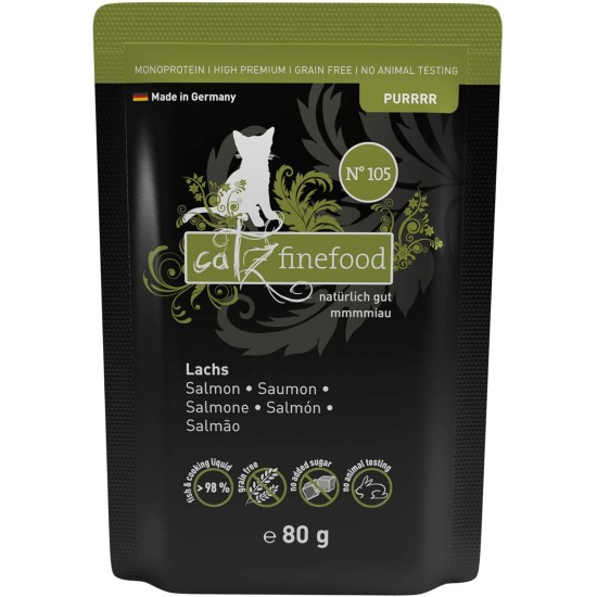 catz finefood Purrrr Monoprotein Wet Cat Food, Kangaroo, Chicken, Salmon, Lamb, Sheep and Pork, 6 Cans Variety Pure or Multipack, 190 g - 200 g catz finefood Purrrr Monoprotein Wet Cat Food, Kangaroo, Chicken, Salmon, Lamb, Sheep and Pork, 6 Cans Variety Pure or Multipack, 190 g - 200 g