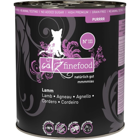 catz finefood Purrrr Monoprotein Wet Cat Food, Kangaroo, Chicken, Salmon, Lamb, Sheep and Pork, 6 Cans Variety Pure or Multipack, 190 g - 200 g catz finefood Purrrr Monoprotein Wet Cat Food, Kangaroo, Chicken, Salmon, Lamb, Sheep and Pork, 6 Cans Variety Pure or Multipack, 190 g - 200 g