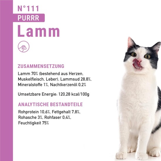catz finefood Purrrr Monoprotein Wet Cat Food, Kangaroo, Chicken, Salmon, Lamb, Sheep and Pork, 6 Cans Variety Pure or Multipack, 190 g - 200 g catz finefood Purrrr Monoprotein Wet Cat Food, Kangaroo, Chicken, Salmon, Lamb, Sheep and Pork, 6 Cans Variety Pure or Multipack, 190 g - 200 g