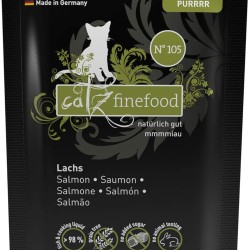 catz finefood Purrrr Salmon Monoprotein Wet Cat Food N° 105 for Nutritionally Sensitive Cats, 16 x 80 g catz finefood Purrrr Salmon Monoprotein Wet Cat Food N° 105 for Nutritionally Sensitive Cats, 16 x 80 g