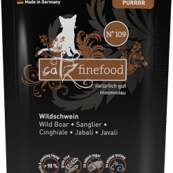catz finefood Purrrr Wildchwein Monoprotein Wet Cat Food N° 109, for Nutrition-Sensitive Cats, 70% Meat Content, 16 x 85 g Bags catz finefood Purrrr Wildchwein Monoprotein Wet Cat Food N° 109, for Nutrition-Sensitive Cats, 70% Meat Content, 16 x 85 g Bags